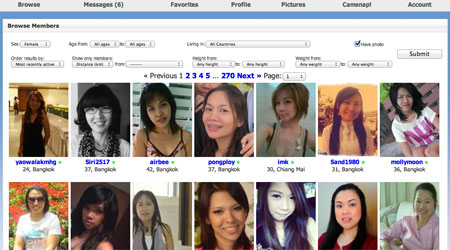Search for Thai ladies in Bangkok